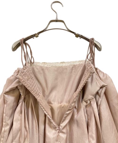 Lily Brown（リリーブラウン）Lily Brown (リリーブラウン) バルーンミニドレス ピンク サイズ:Fの古着・服飾アイテム