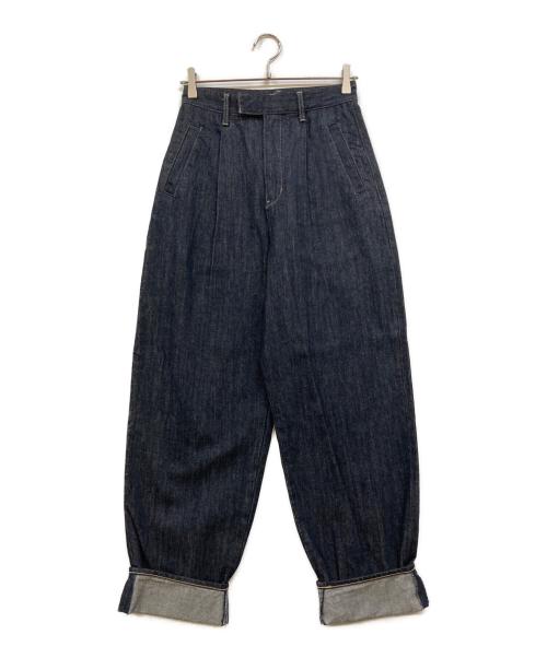 STYLE MIXER（スタイルミキサー）STYLE MIXER (スタイルミキサー) ロールアップタックデニム インディゴ サイズ:Ｍの古着・服飾アイテム