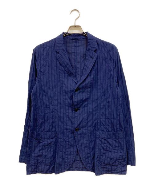 DC WHITE（ディーシーホワイト）DC WHITE (ディーシーホワイト) ストライプ3Bジャケット ネイビー サイズ:48の古着・服飾アイテム