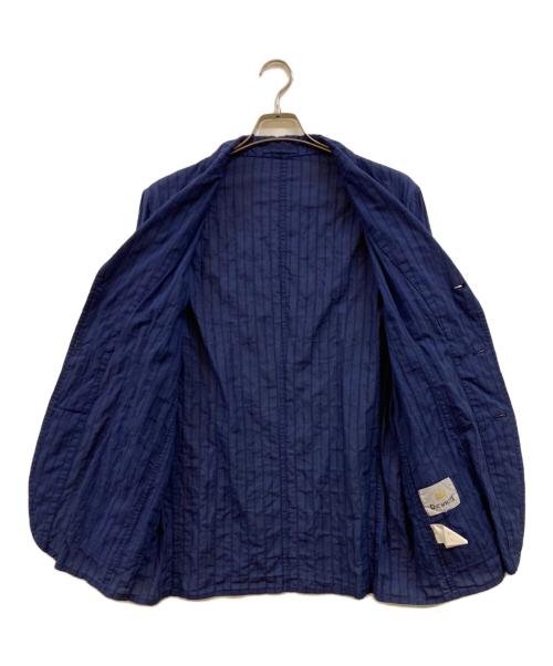 DC WHITE（ディーシーホワイト）DC WHITE (ディーシーホワイト) ストライプ3Bジャケット ネイビー サイズ:48の古着・服飾アイテム