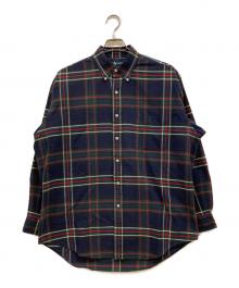 RALPH LAUREN（ラルフローレン）の古着「BIG SHIRT チェックシャツ」｜ネイビー