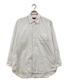 COMME des GARCONS HOMME DEUX（コムデギャルソン オム ドゥ）の古着「ストライプシャツ」｜ホワイト