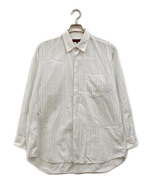 COMME des GARCONS HOMME DEUX（コムデギャルソン オム ドゥ）COMME des GARCONS HOMME DEUX (コムデギャルソン オム ドゥ) ストライプシャツ ホワイト サイズ:Ｌの古着・服飾アイテム