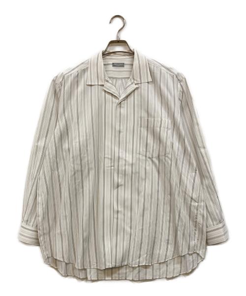 COMME des GARCONS HOMME（コムデギャルソン オム）COMME des GARCONS HOMME (コムデギャルソン オム) オープンカラーストライプシャツ ホワイト サイズ:-の古着・服飾アイテム