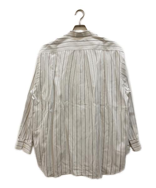 COMME des GARCONS HOMME（コムデギャルソン オム）COMME des GARCONS HOMME (コムデギャルソン オム) オープンカラーストライプシャツ ホワイト サイズ:-の古着・服飾アイテム