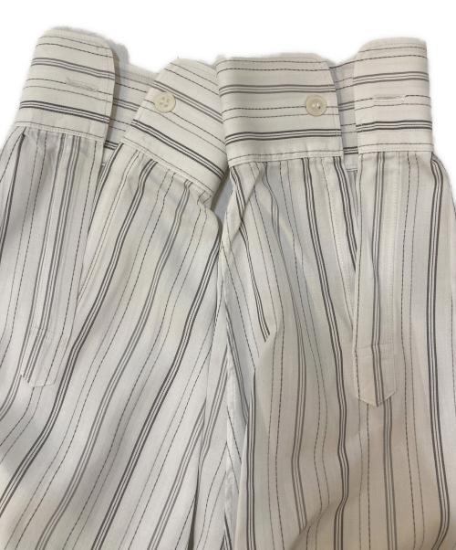 COMME des GARCONS HOMME（コムデギャルソン オム）COMME des GARCONS HOMME (コムデギャルソン オム) オープンカラーストライプシャツ ホワイト サイズ:-の古着・服飾アイテム