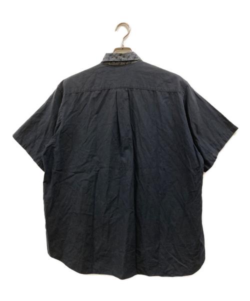 COMME des GARCONS HOMME PLUS（コムデギャルソンオムプリュス）COMME des GARCONS HOMME PLUS (コムデギャルソンオムプリュス) 切替カラー半袖シャツ ブラック サイズ:- (実寸参照)の古着・服飾アイテム