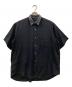 COMME des GARCONS HOMME PLUS（コムデギャルソンオムプリュス）の古着「切替カラー半袖シャツ」｜ブラック