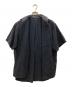 中古・古着 COMME des GARCONS HOMME PLUS (コムデギャルソンオムプリュス) 切替カラー半袖シャツ ブラック サイズ:- (実寸参照)：20000円