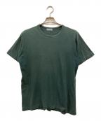 COMME des GARCONS HOMMEコムデギャルソン オム）の古着「プレーンカットソー」｜グリーン