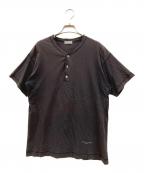 COMME des GARCONS HOMMEコムデギャルソン オム）の古着「ヘンリーネックカットソー」｜ブラック