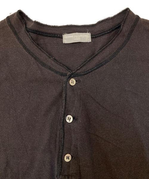 COMME des GARCONS HOMME（コムデギャルソン オム）COMME des GARCONS HOMME (コムデギャルソン オム) ヘンリーネックカットソー ブラック サイズ:- (実寸参照)の古着・服飾アイテム
