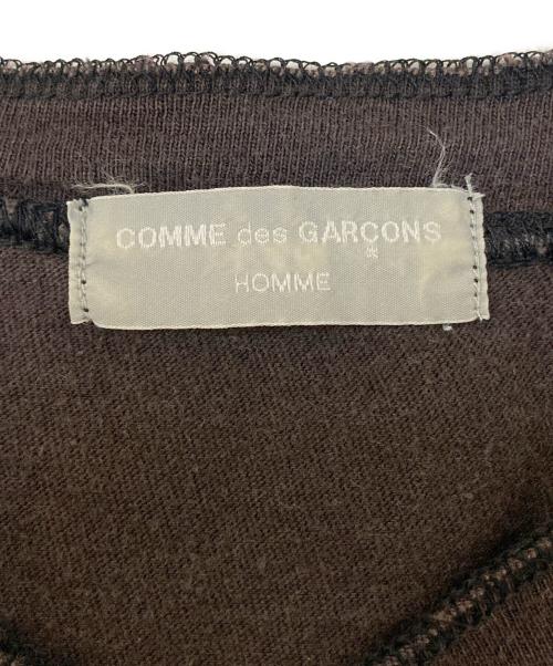 COMME des GARCONS HOMME（コムデギャルソン オム）COMME des GARCONS HOMME (コムデギャルソン オム) ヘンリーネックカットソー ブラック サイズ:- (実寸参照)の古着・服飾アイテム
