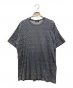 COMME des GARCONS HOMME PLUSコムデギャルソンオムプリュス）の古着「総柄Tシャツ」｜ネイビー