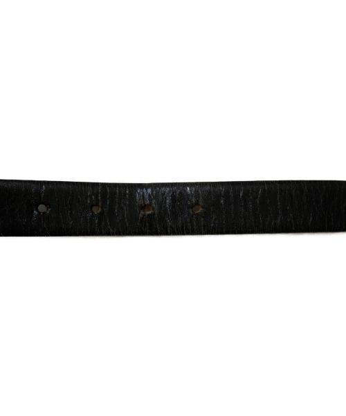 COMME des GARCONS HOMME（コムデギャルソン オム）COMME des GARCONS HOMME (コムデギャルソン オム) レザーベルト ブラック サイズ:78の古着・服飾アイテム