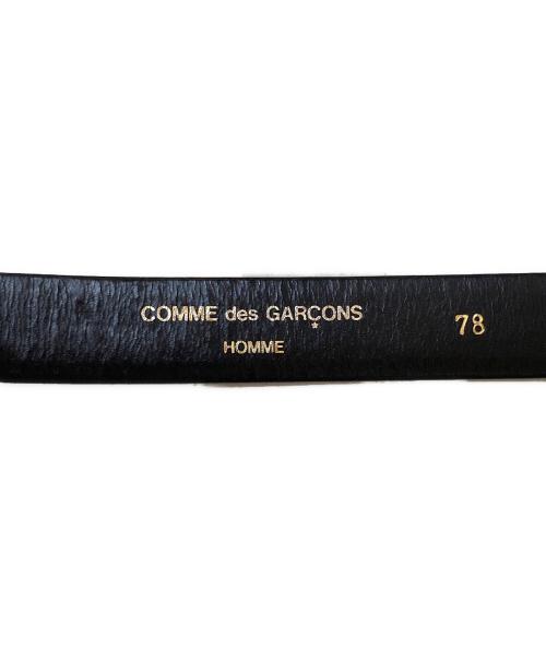COMME des GARCONS HOMME（コムデギャルソン オム）COMME des GARCONS HOMME (コムデギャルソン オム) レザーベルト ブラック サイズ:78の古着・服飾アイテム