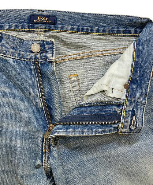 POLO RALPH LAUREN（ポロ・ラルフローレン）POLO RALPH LAUREN (ポロ・ラルフローレン) ダメージ加工デニムパンツ インディゴ サイズ:W29×L32の古着・服飾アイテム