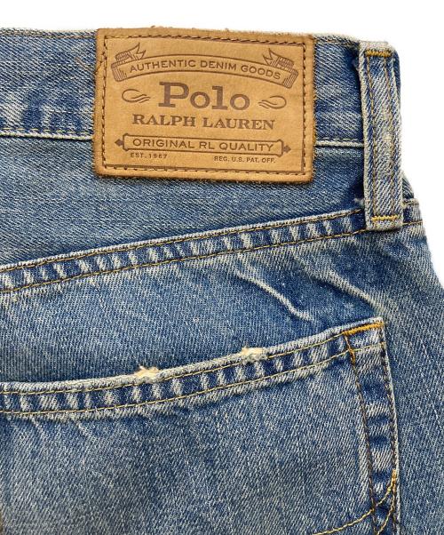 POLO RALPH LAUREN（ポロ・ラルフローレン）POLO RALPH LAUREN (ポロ・ラルフローレン) ダメージ加工デニムパンツ インディゴ サイズ:W29×L32の古着・服飾アイテム