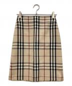 BURBERRY BLUE LABELバーバリー ブルー レーベル）の古着「ノバチェックスカート」｜ベージュ
