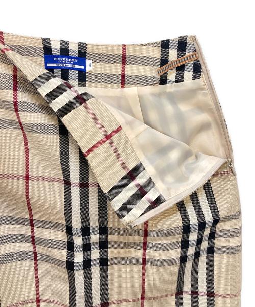 BURBERRY BLUE LABEL（バーバリー ブルー レーベル）BURBERRY BLUE LABEL (バーバリー ブルー レーベル) ノバチェックスカート ベージュ サイズ:36の古着・服飾アイテム