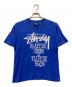 stussy（ステューシー）の古着「slappin curbs プリントTシャツ」｜ブルー