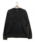 stussyステューシー）の古着「00'sロゴスウェット」｜ブラック