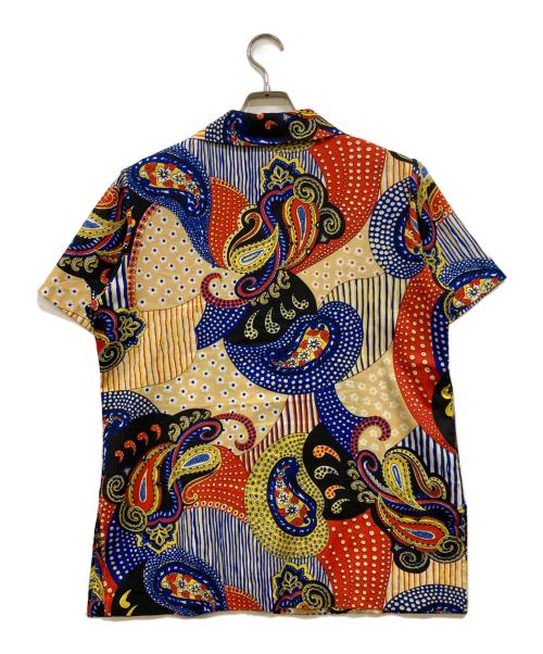 MLM（エムエルエム）MLM (エムエルエム) 60's~70's 総柄シャツ レッド×イエロー サイズ:Freeの古着・服飾アイテム