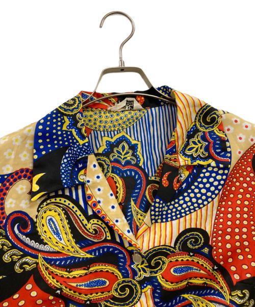 MLM（エムエルエム）MLM (エムエルエム) 60's~70's 総柄シャツ レッド×イエロー サイズ:Freeの古着・服飾アイテム