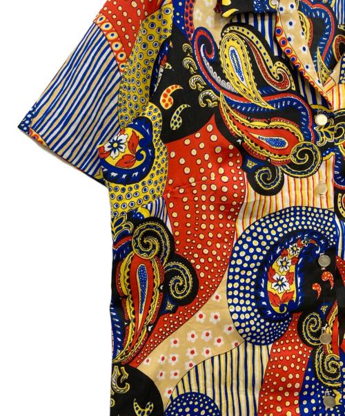 MLM（エムエルエム）MLM (エムエルエム) 60's~70's 総柄シャツ レッド×イエロー サイズ:Freeの古着・服飾アイテム
