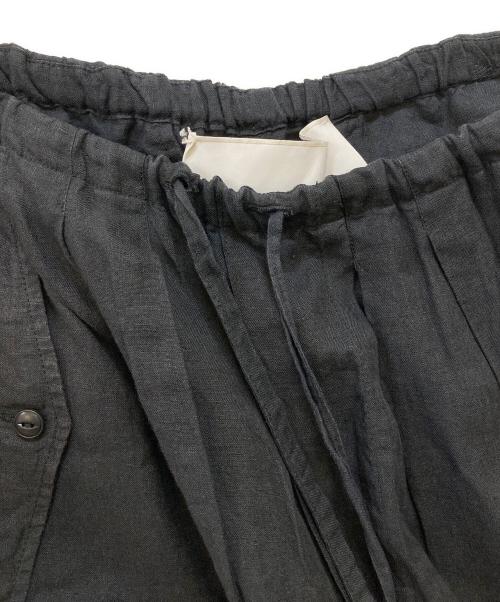 ticca（ティッカ）TICCA (ティッカ) リネンカーゴパンツ ブラック サイズ:Fの古着・服飾アイテム