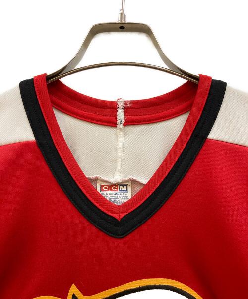 CCM（シーシーエム）CCM (シーシーエム) 90sゲームシャツ レッド サイズ:Ｍの古着・服飾アイテム