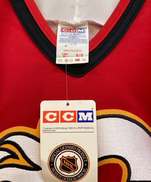 CCM（シーシーエム）CCM (シーシーエム) 90sゲームシャツ レッド サイズ:Ｍの古着・服飾アイテム