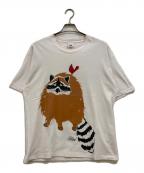 FRUIT OF THE LOOMフルーツオブザルーム）の古着「90's 両面アニマルプリントTシャツ」｜ピンク