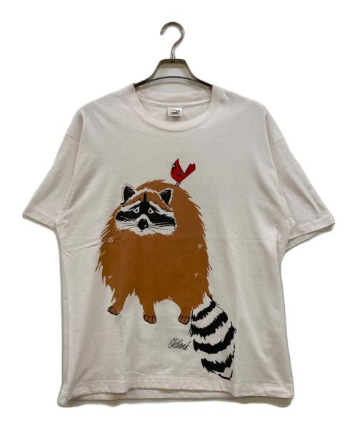 FRUIT OF THE LOOM（フルーツオブザルーム）FRUIT OF THE LOOM (フルーツオブザルーム) 90's 両面アニマルプリントTシャツ ピンク サイズ:XLの古着・服飾アイテム