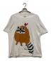 FRUIT OF THE LOOM（フルーツオブザルーム）の古着「90's 両面アニマルプリントTシャツ」｜ピンク