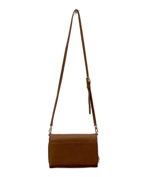 TORY BURCH（トリーバーチ）TORY BURCH (トリーバーチ) レザーショルダーウォレット ブラウンの古着・服飾アイテム