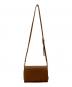 TORY BURCH (トリーバーチ) レザーショルダーウォレット ブラウン：7000円