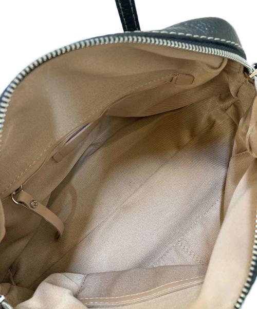 GIANNI CHIARINI（ジャンニ キアリーニ）GIANNI CHIARINI (ジャンニ キアリーニ) Safari 2WAY キャンバス×レザートートバッグ ブラック×ベージュの古着・服飾アイテム