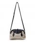 GIANNI CHIARINI (ジャンニ キアリーニ) Safari 2WAY キャンバス×レザートートバッグ ブラック×ベージュ：9000円