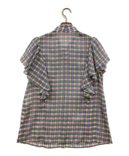 Rene（ルネ）Rene (ルネ) チェックボウタイシャツブラウス マルチカラー サイズ:36の古着・服飾アイテム