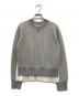 sacai（サカイ）の古着「Sponge Sweat x Cotton Poplin Pullover」｜グレー