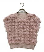 Loulou Willoughbyルルウィルビー）の古着「ペタルパピヨンプルオーバー」｜ピンク