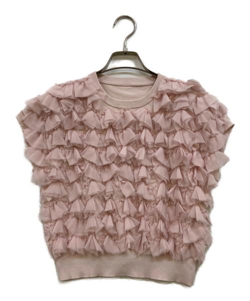 Loulou Willoughby（ルルウィルビー）Loulou Willoughby (ルルウィルビー) ペタルパピヨンプルオーバー ピンク サイズ:2の古着・服飾アイテム
