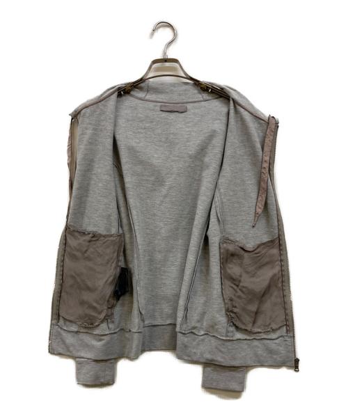 PRADA（プラダ）PRADA (プラダ) ジップアップパーカー グレー サイズ:Ｍの古着・服飾アイテム