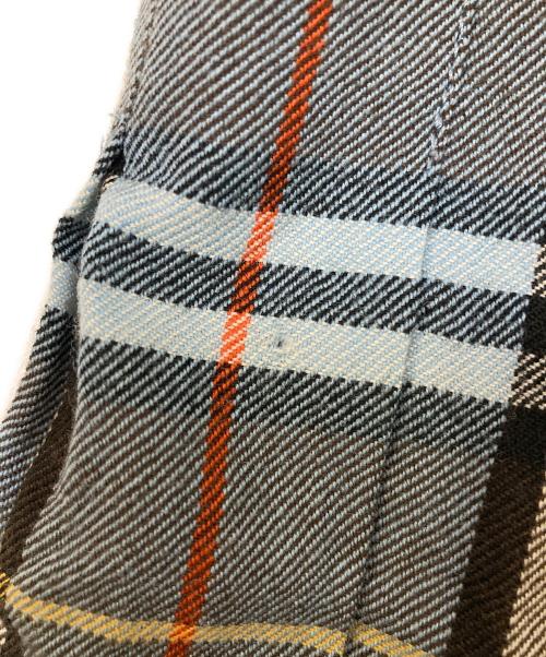 BURBERRY BLUE LABEL（バーバリー ブルー レーベル）BURBERRY BLUE LABEL (バーバリー ブルー レーベル) ベルテッド チェック プリーツミニスカート ブルー サイズ:36の古着・服飾アイテム