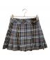 BURBERRY BLUE LABEL（バーバリー ブルー レーベル）の古着「ベルテッド チェック プリーツミニスカート」｜ブルー