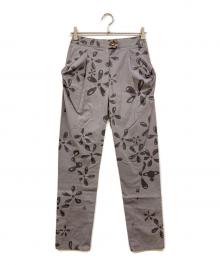 Vivienne Westwood（ヴィヴィアンウエストウッド）の古着「総柄タックパンツ」｜グレー