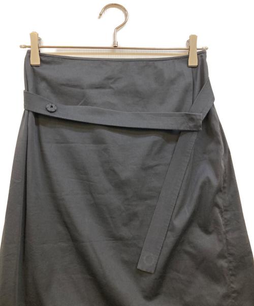JIL SANDER（ジルサンダー）JIL SANDER (ジルサンダー) バックベルト ロングスカート ブラック サイズ:34の古着・服飾アイテム