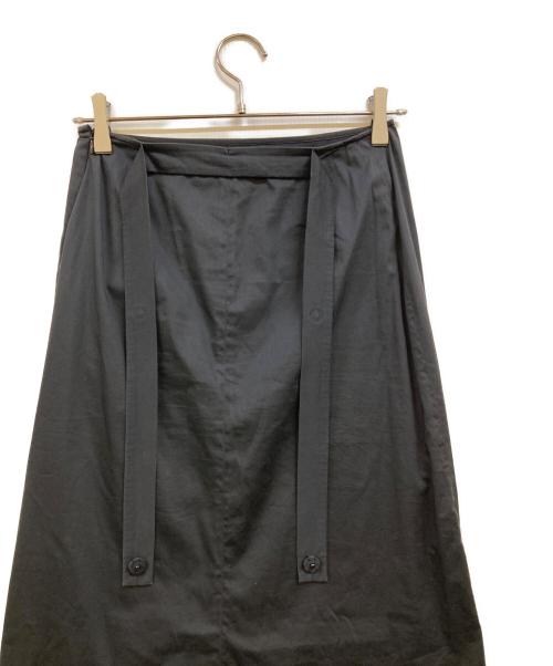 JIL SANDER（ジルサンダー）JIL SANDER (ジルサンダー) バックベルト ロングスカート ブラック サイズ:34の古着・服飾アイテム