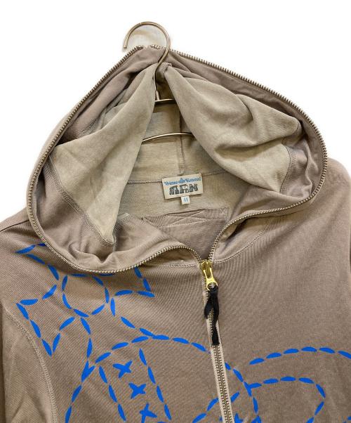 Vivienne Westwood man（ヴィヴィアン ウェストウッド マン）Vivienne Westwood man (ヴィヴィアン ウェストウッド マン) ビッグオーブ フルジップパーカー ベージュ サイズ:44の古着・服飾アイテム